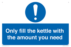 Only fill the kettle with the amount you need